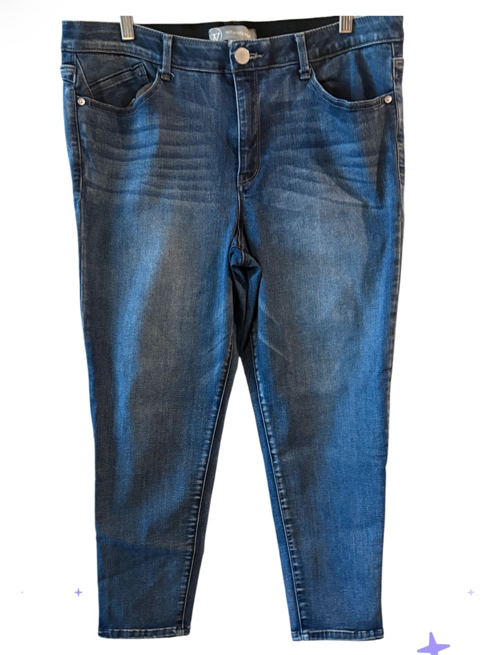 Wit & Wisdom 16P Petite Dark Wash Straight Leg Jeans